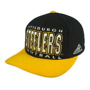 NFL (Apex One) - Pittsburgh Steelers Embroidered Snapback Hat 1990s OSFA Vintage Retro Football
