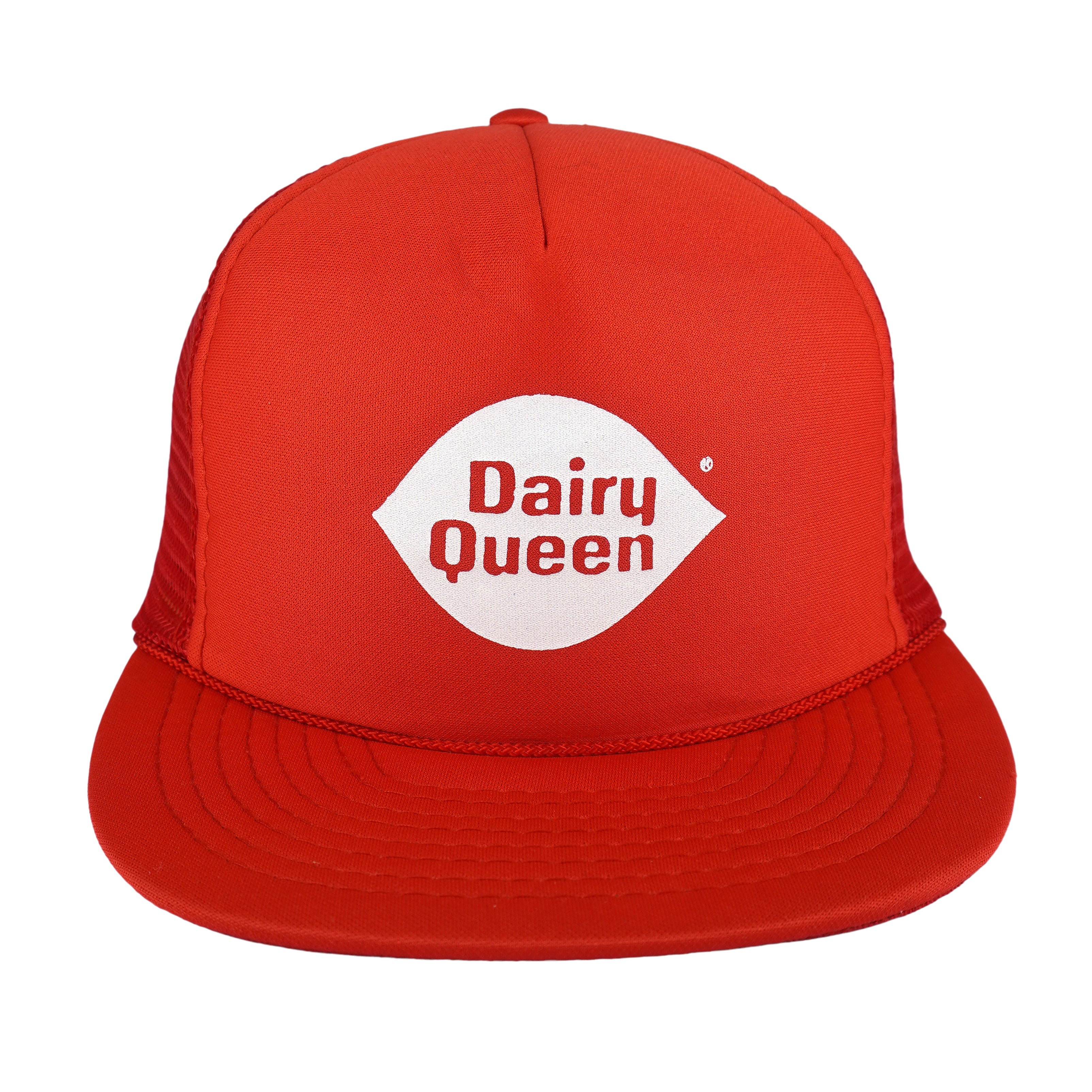 Vintage (Otto) - Dairy Queen Spell-Out Embroidered Trucker Hat 1990s OSFA Vintage Retro