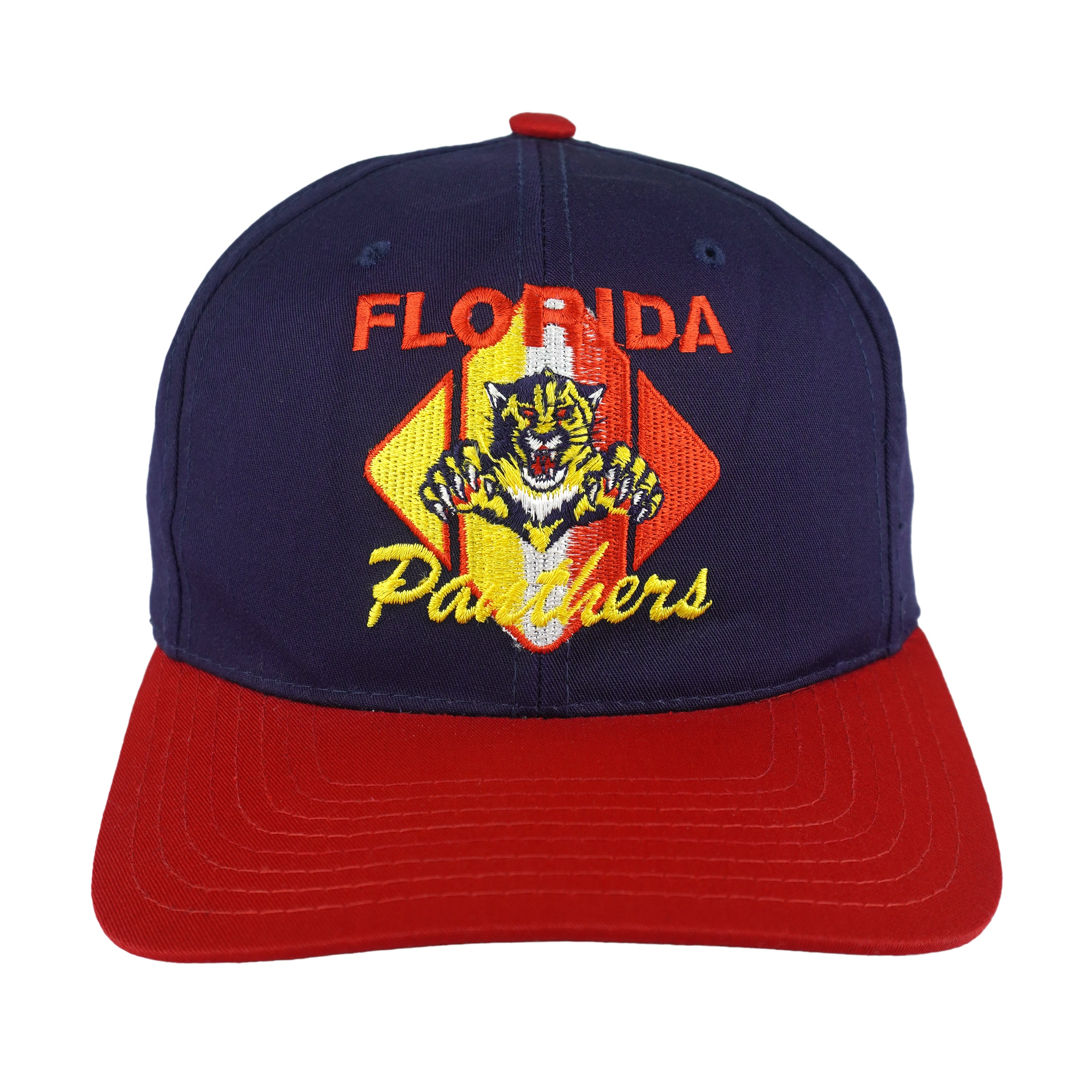 NHL (CCM) - Florida Panthers Embroidered Snapback Hat 1990s OSFA Vintage Retro Hockey