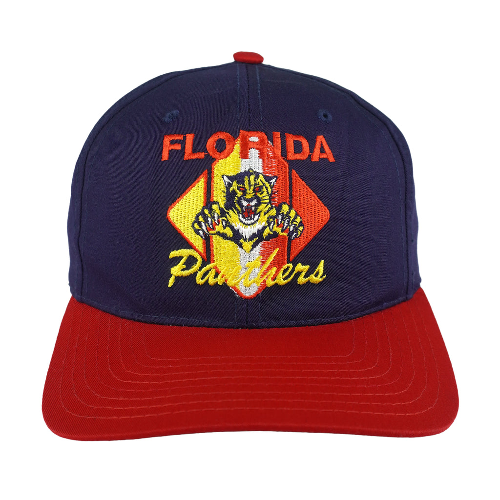 NHL (CCM) - Florida Panthers Embroidered Snapback Hat 1990s OSFA Vintage Retro Hockey