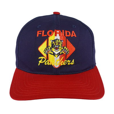 NHL (CCM) - Florida Panthers Embroidered Snapback Hat 1990s OSFA