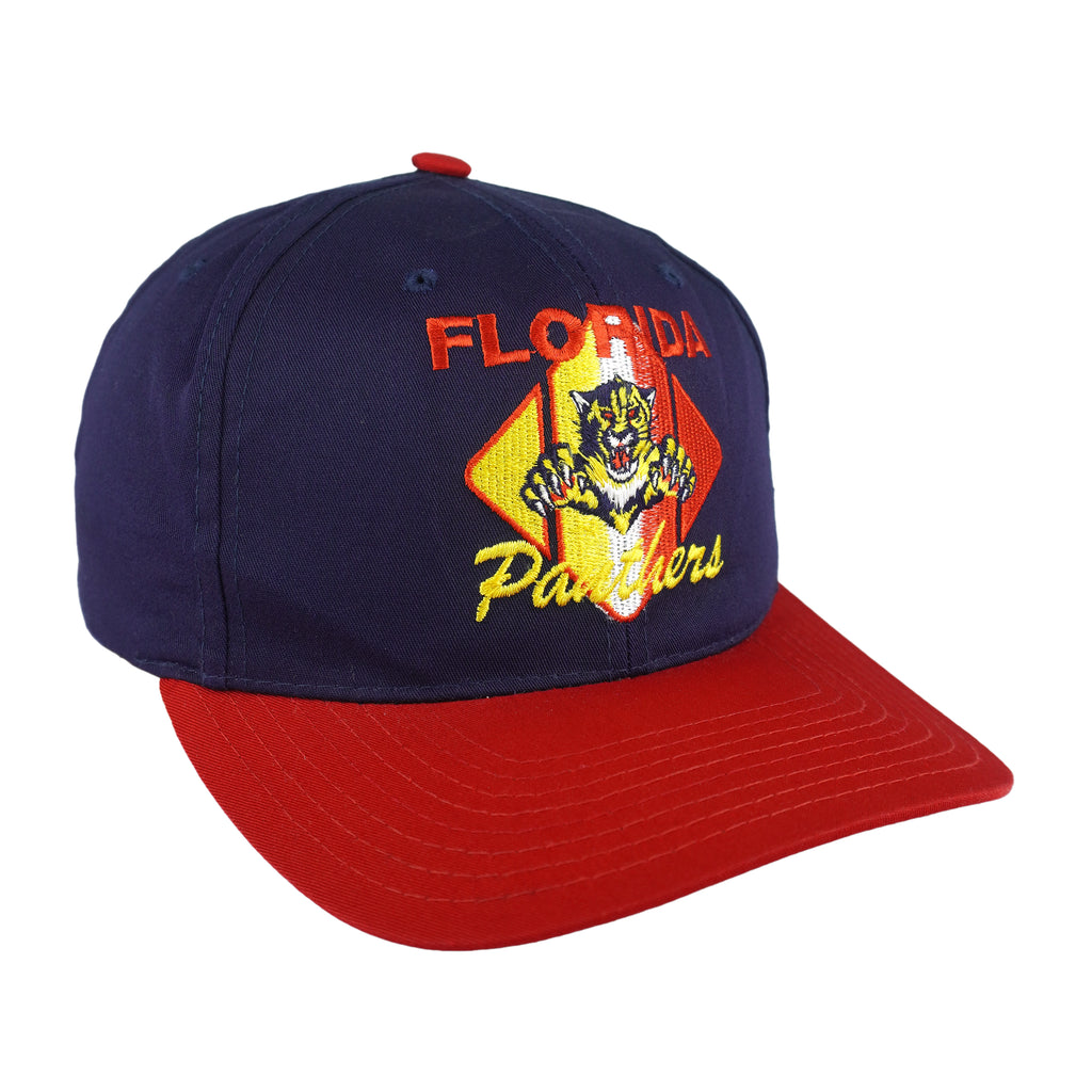 NHL (CCM) - Florida Panthers Embroidered Snapback Hat 1990s OSFA Vintage Retro Hockey