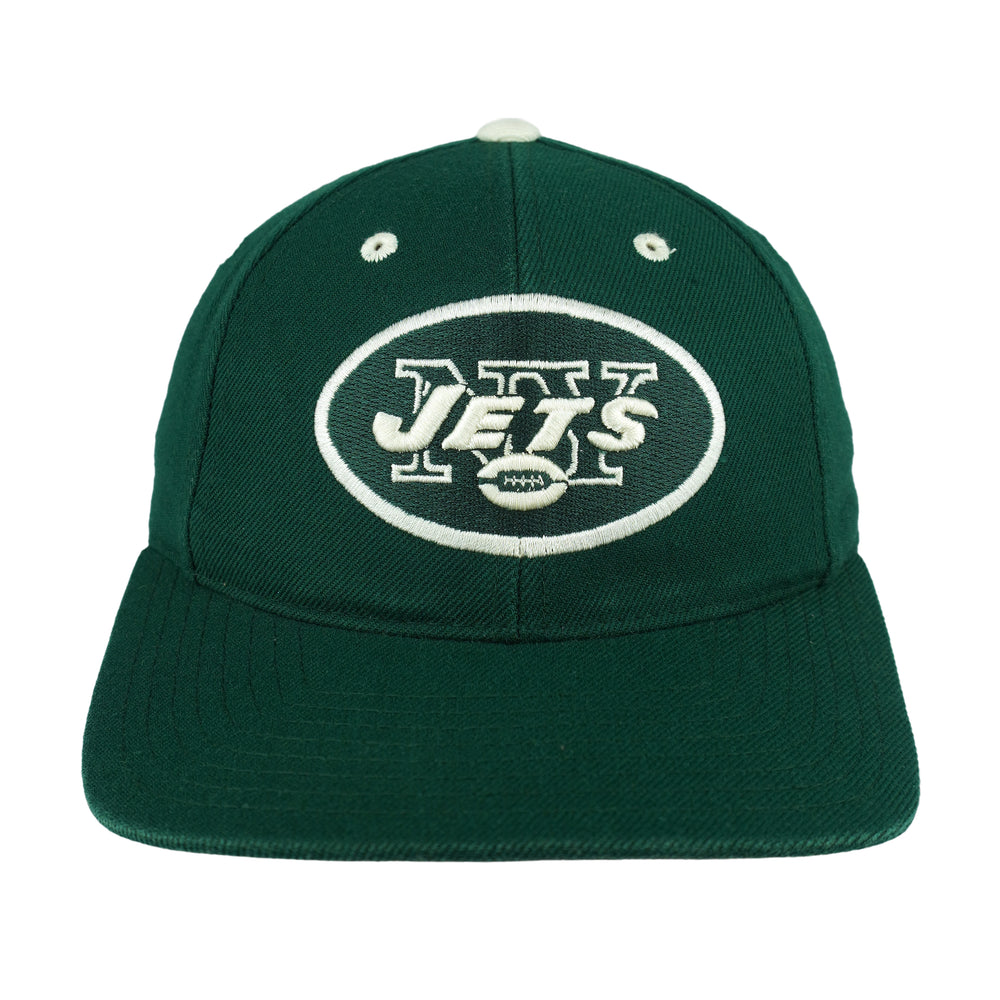 Puma - NFL New York Jets Embroidered Snapback Hat 1990s OSFA Vintage Retro Football