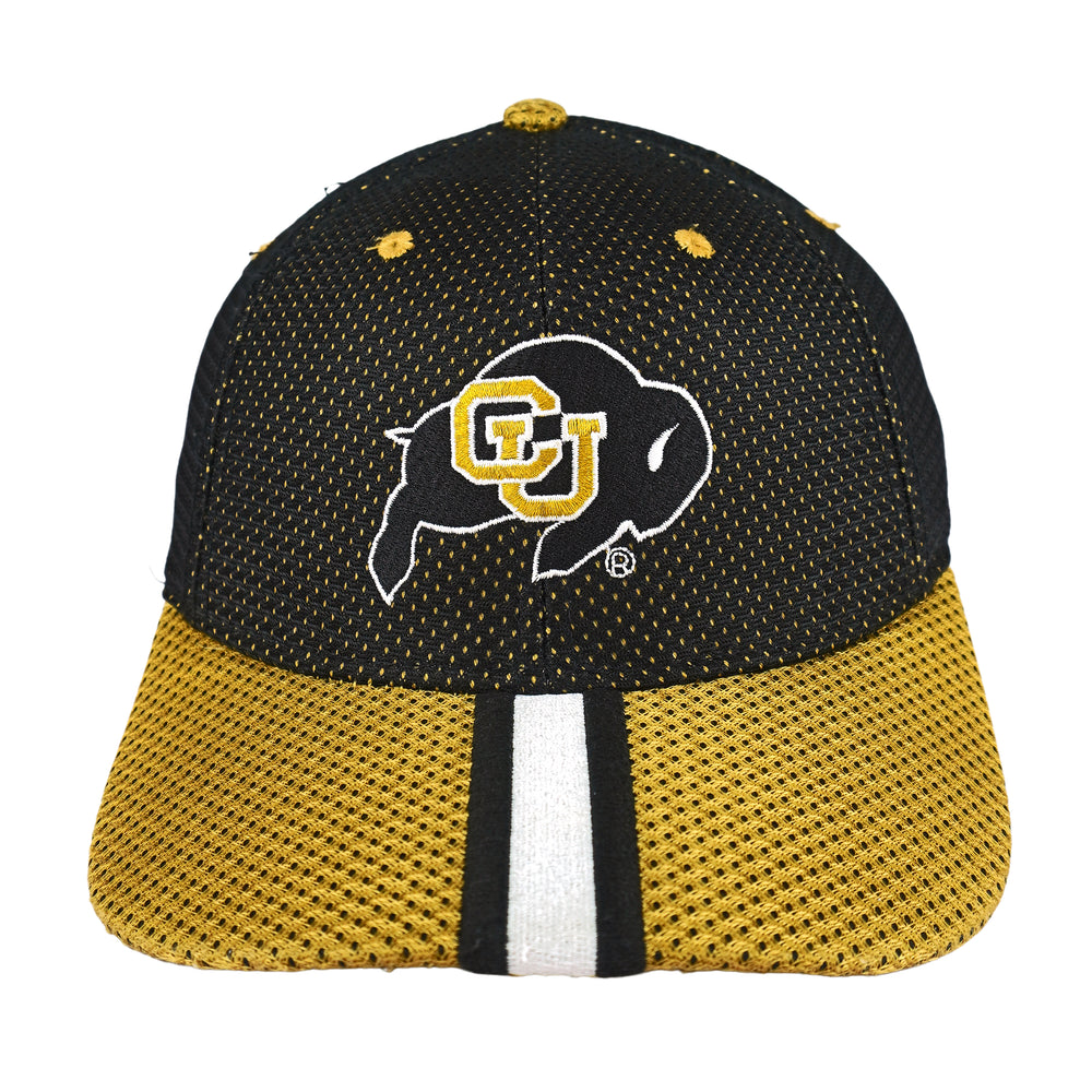 NCAA (Drew Pearson) - Colorado Buffaloes Strapback Hat 1990s OSFA Vintage Retro