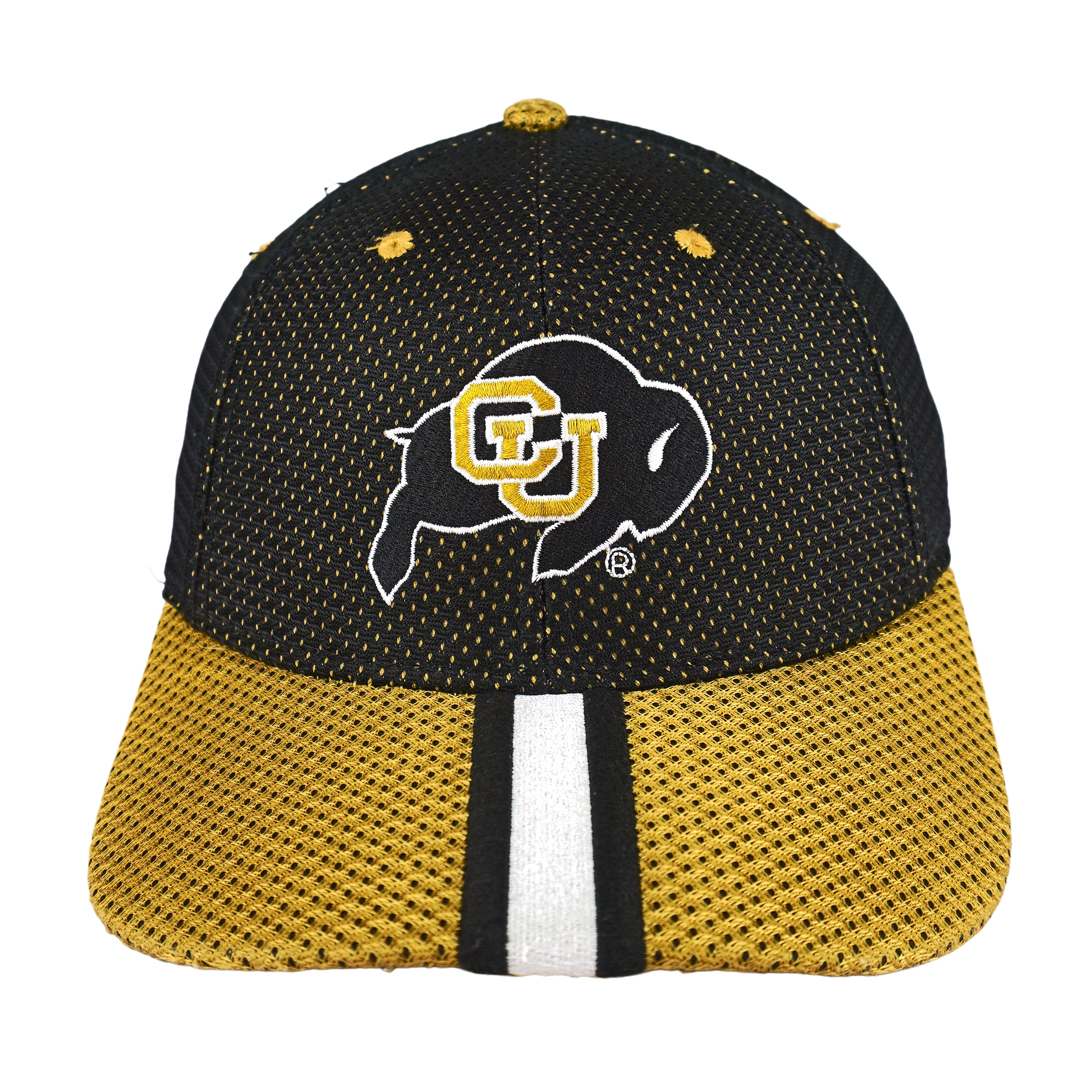 NCAA (Drew Pearson) - Colorado Buffaloes Strapback Hat 1990s OSFA Vintage Retro