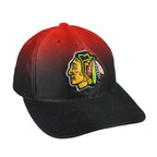 Puma - Chicago Blackhawks Big Logo Strapback Hat 1990s OSFA Vintage Retro Hockey
