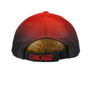 Puma - Chicago Blackhawks Big Logo Strapback Hat 1990s OSFA Vintage Retro Hockey