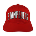Starter (CFL) - Calgary Stampeders Spell-Out Snapback Hat 1990s OSFA Vintage Retro