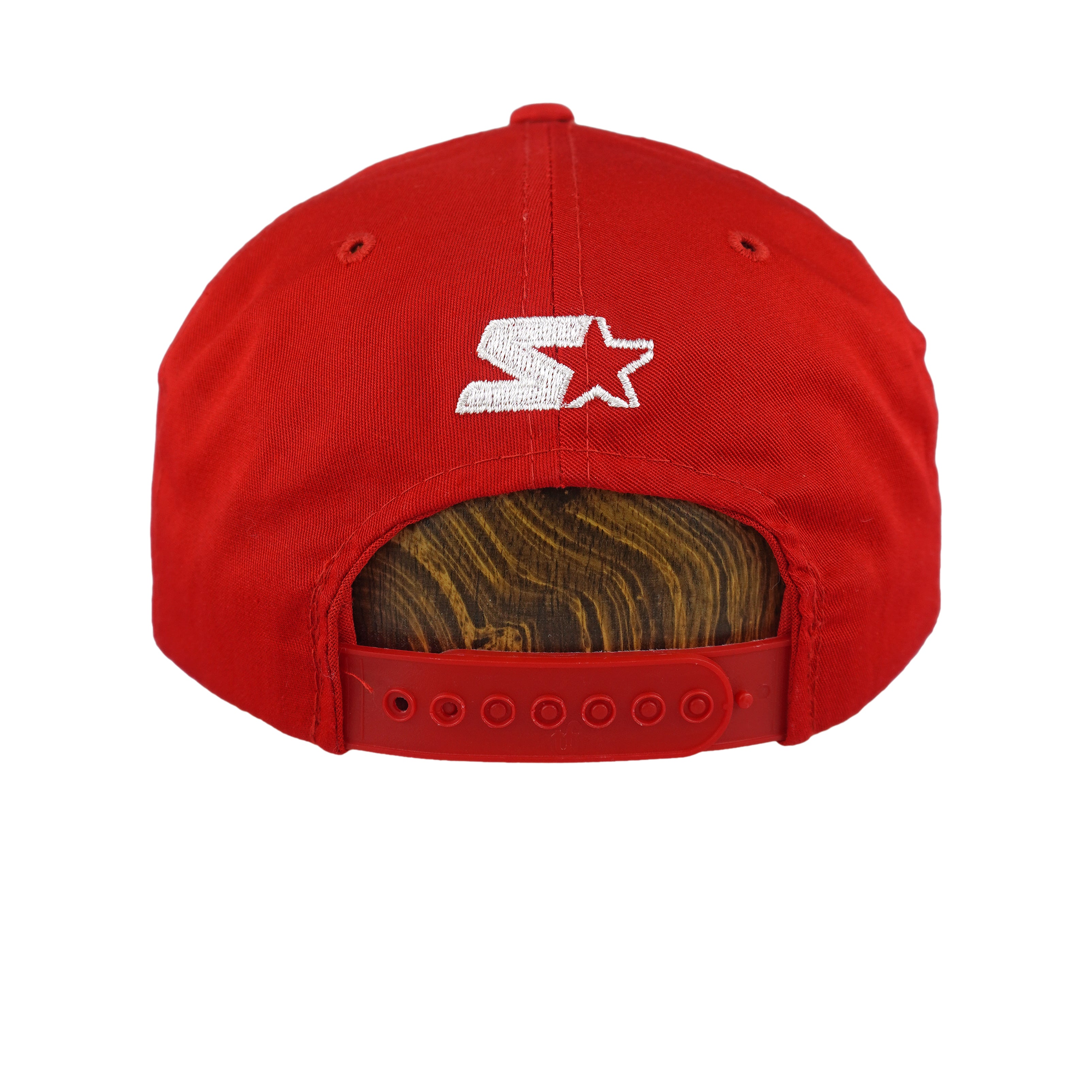 Starter (CFL) - Calgary Stampeders Spell-Out Snapback Hat 1990s OSFA Vintage Retro