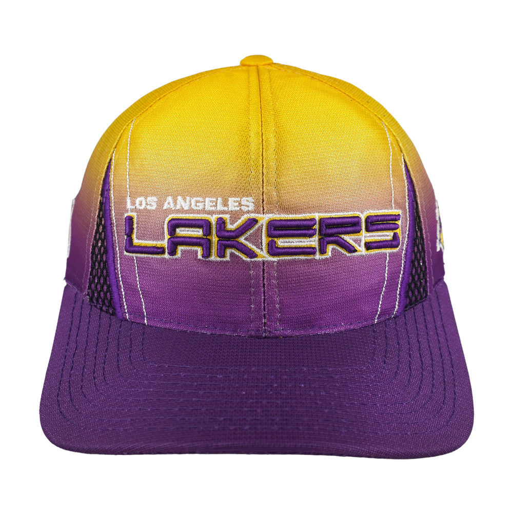 Puma - NBA Los Angeles Lakers Embroidered Strapback Hat 1990s OSFA Vintage Retro Basketball
