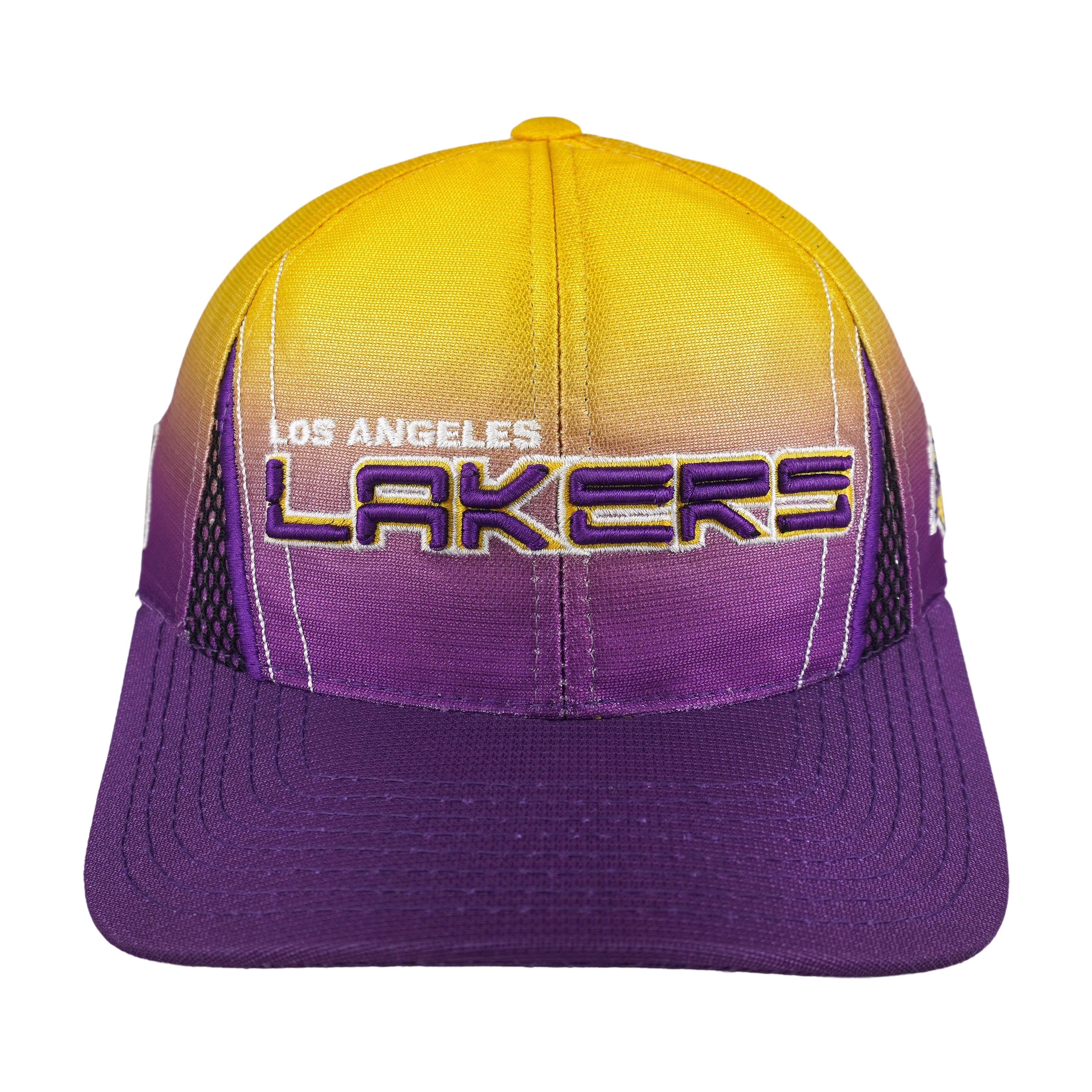 Puma - NBA Los Angeles Lakers Embroidered Strapback Hat 1990s OSFA Vintage Retro Basketball