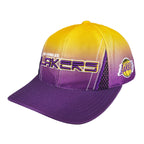 Puma - NBA Los Angeles Lakers Embroidered Strapback Hat 1990s OSFA Vintage Retro Basketball
