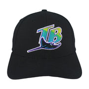 MLB - Tampa Bay Devil Rays Big Logo Snapback Hat 1990s OSFA Vintage Retro Baseball