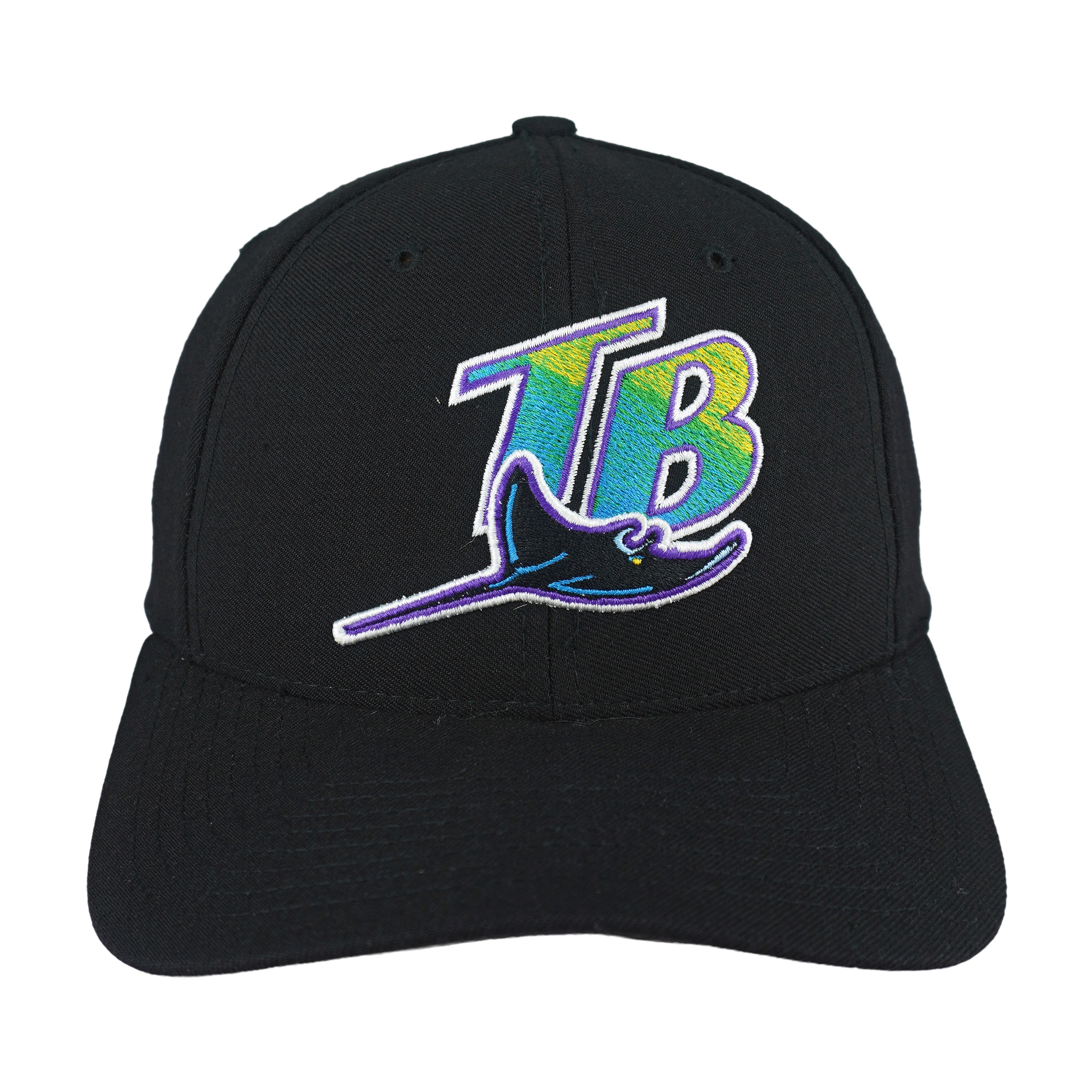 MLB - Tampa Bay Devil Rays Big Logo Snapback Hat 1990s OSFA Vintage Retro Baseball