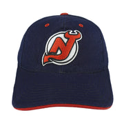 NHL (American Needle) - New Jerseys Devils Strapback Hat 1990s OSFA Vintage Retro Hockey