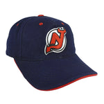 NHL (American Needle) - New Jerseys Devils Strapback Hat 1990s OSFA Vintage Retro Hockey