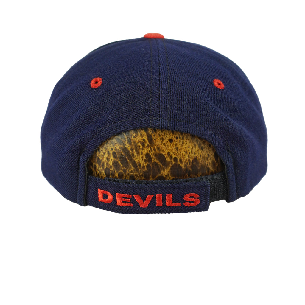 NHL (American Needle) - New Jerseys Devils Strapback Hat 1990s OSFA Vintage Retro Hockey