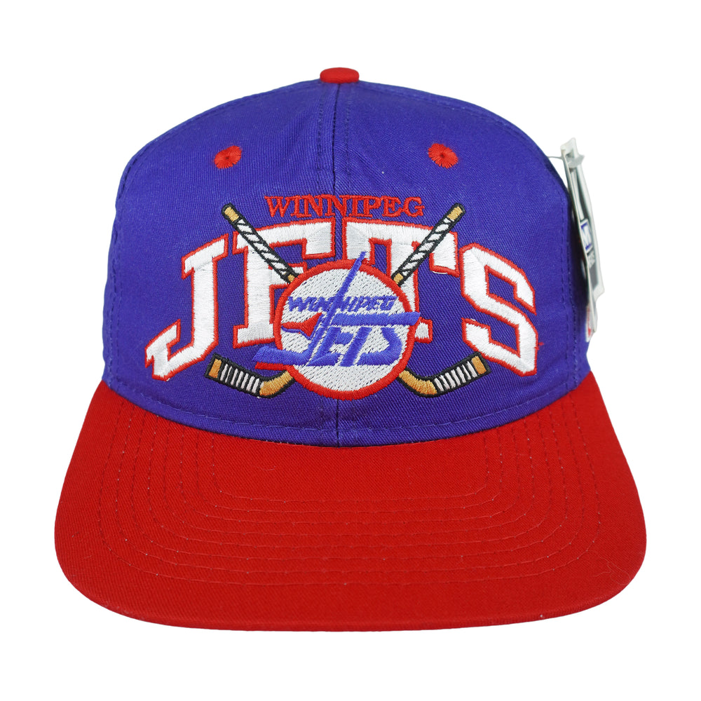 NHL (CCM) - Winnipeg Jets Deadstock Snapback Hat 1990s OSFA Vintage Retro Hockey