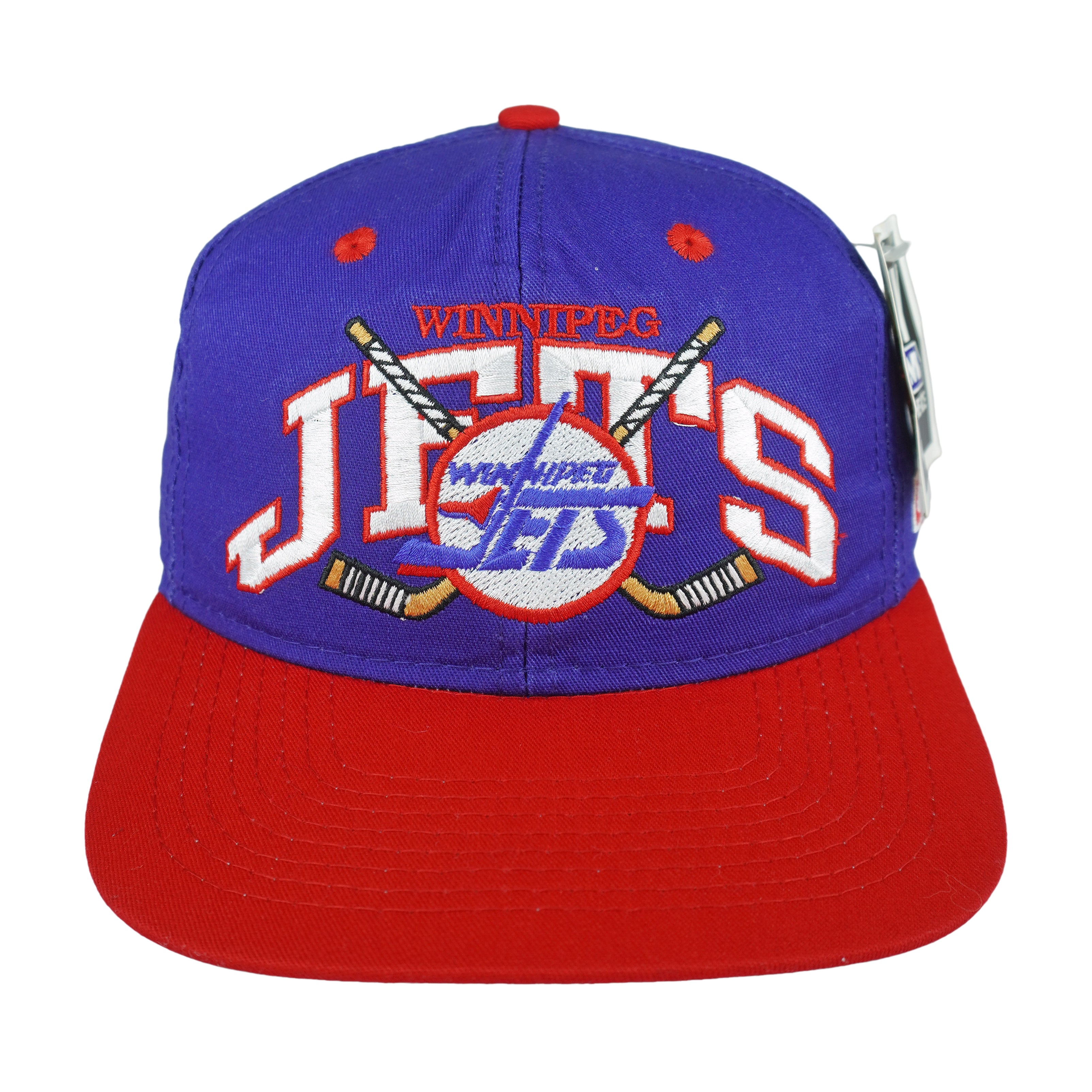 NHL (CCM) - Winnipeg Jets Deadstock Snapback Hat 1990s OSFA Vintage Retro Hockey