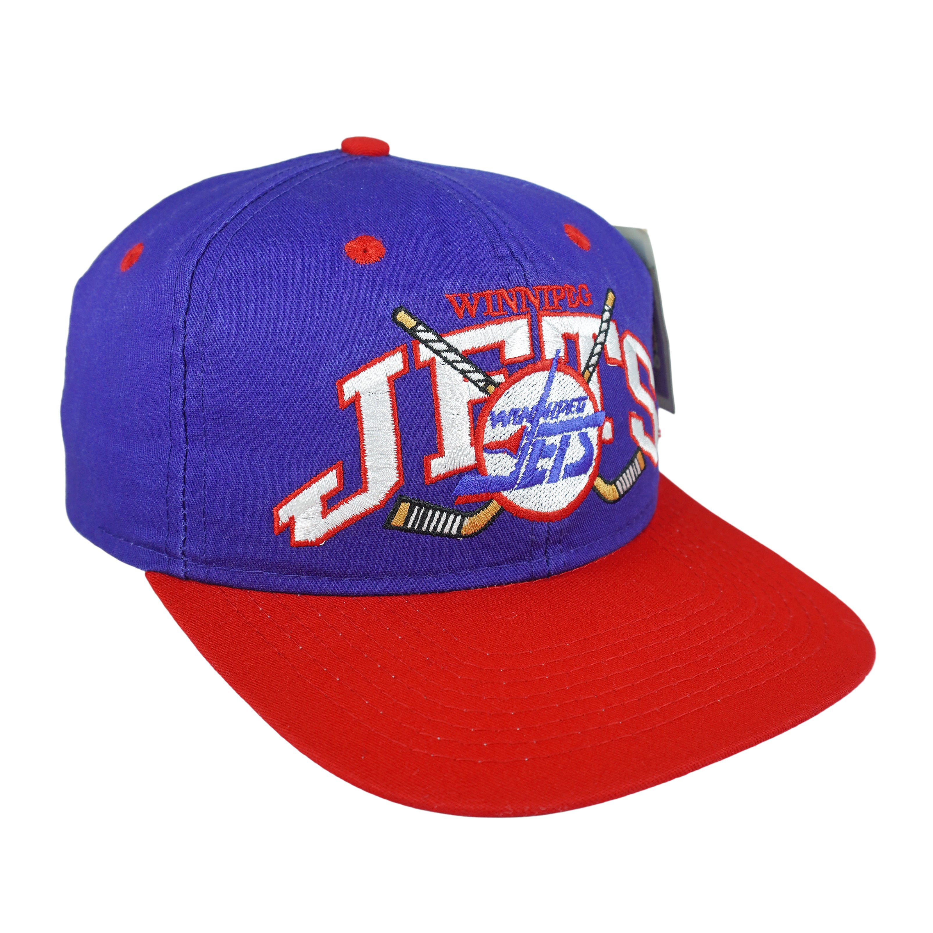 NHL (CCM) - Winnipeg Jets Deadstock Snapback Hat 1990s OSFA Vintage Retro Hockey