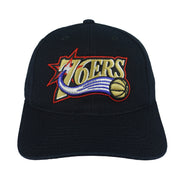 Reebok - Philadelphia 76ers Embroidered Strapback Hat 2000s OSFA Vintage Retro Basketball