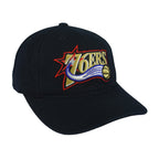 Reebok - Philadelphia 76ers Embroidered Strapback Hat 2000s OSFA Vintage Retro Basketball