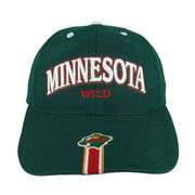 NHL (Twins) - Minnesota Wild Strapback Hat 1990s OSFA Vintage Retro Hockey