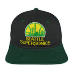 Vintage NBA (Competitor) - Seattle SuperSonics Snapback Hat 1990s OSFA in black and green