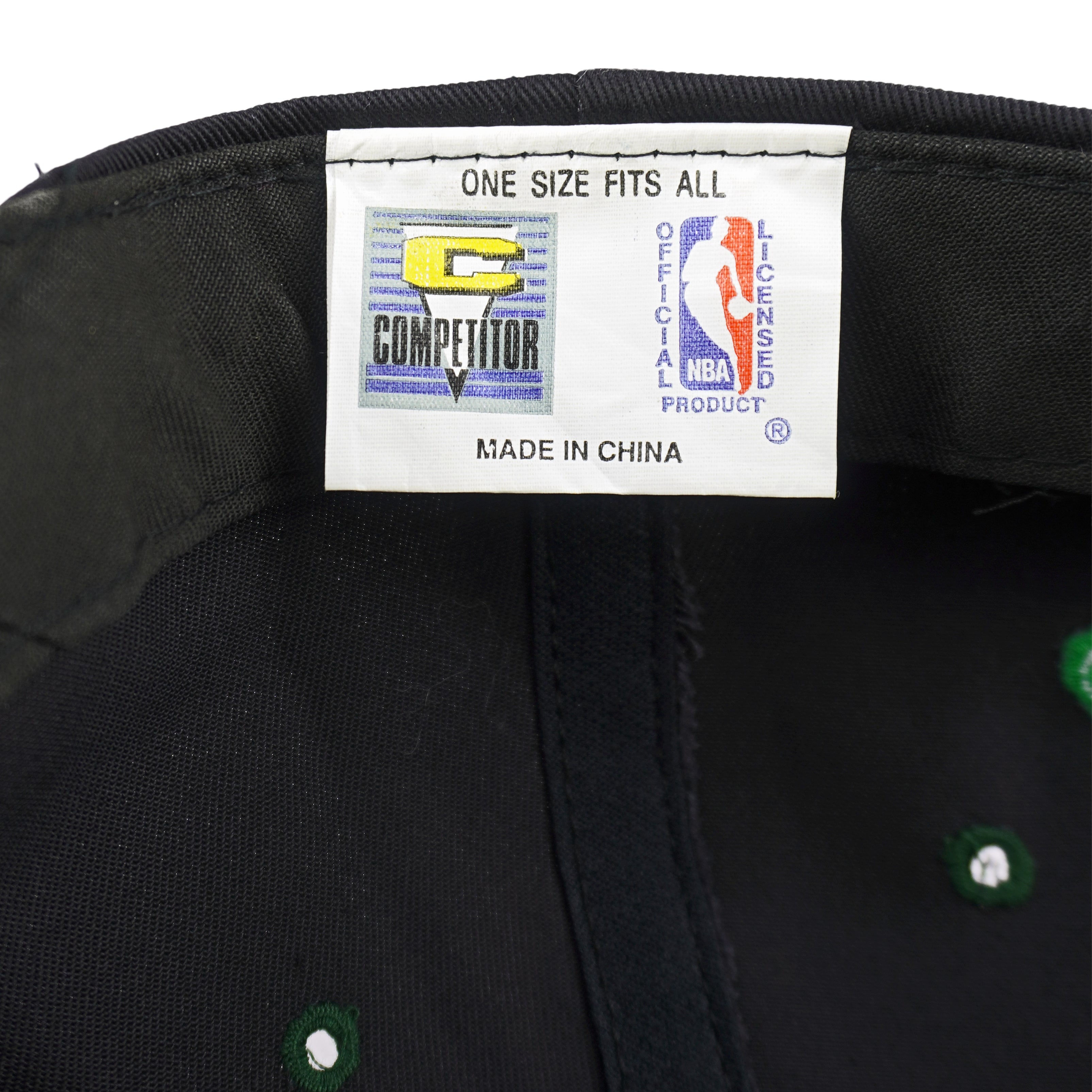 Vintage NBA (Competitor) - Seattle SuperSonics Snapback Hat 1990s OSFA in black and green