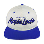 NHL (The Zhat) - Toronto Maple Leafs Embroidered Snapback Hat 1990s OSFA Vintage Retro Hockey