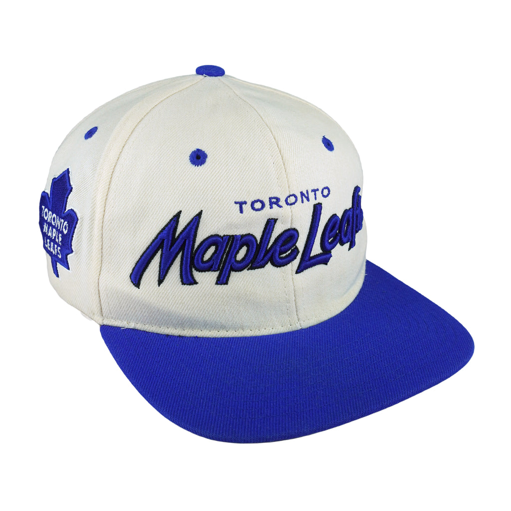 NHL (The Zhat) - Toronto Maple Leafs Embroidered Snapback Hat 1990s OSFA Vintage Retro Hockey