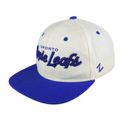 NHL (The Zhat) - Toronto Maple Leafs Embroidered Snapback Hat 1990s OSFA Vintage Retro Hockey