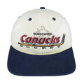 NHL (CCM) - Vancouver Canucks Snapback Hat 1990s OSFA Vitage Retro Hockey