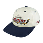 NHL (CCM) - Vancouver Canucks Snapback Hat 1990s OSFA Vitage Retro Hockey