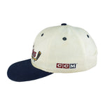 NHL (CCM) - Vancouver Canucks Snapback Hat 1990s OSFA Vitage Retro Hockey
