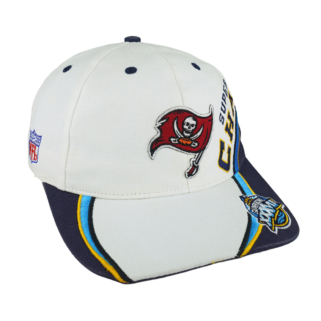 Reebok - Tampa Bay Buccaneers Super Bowl XXXVII Strap Back Hat 2003 OSFA Vintage Retro Football