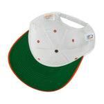 NBA - White & Orange Cleveland Cavaliers Embroidered Snapback Hat 1990s OSFA Vintage Retro Basketball