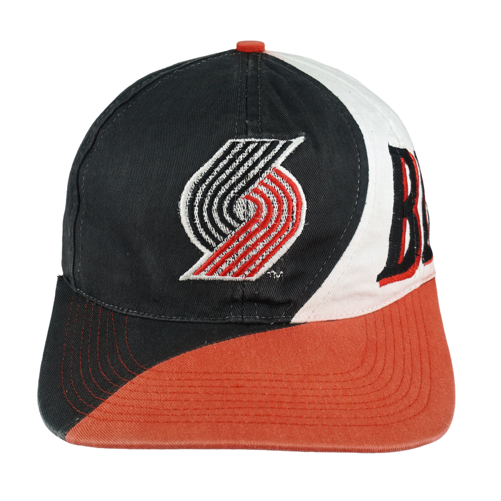 NBA - Portland Blazers Big Logo Snapback Hat 1990s OSFA Vintage Retro Basketball
