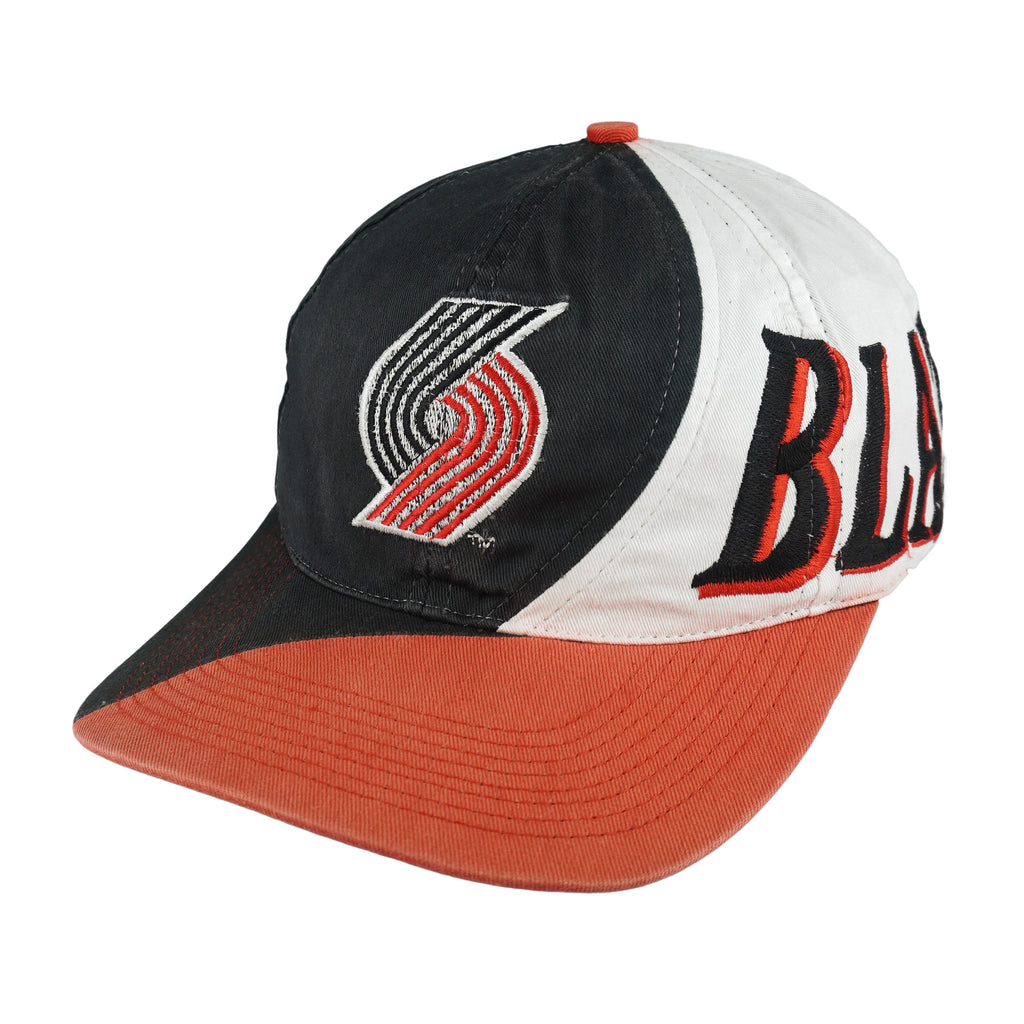 NBA - Portland Blazers Big Logo Snapback Hat 1990s OSFA Vintage Retro Basketball