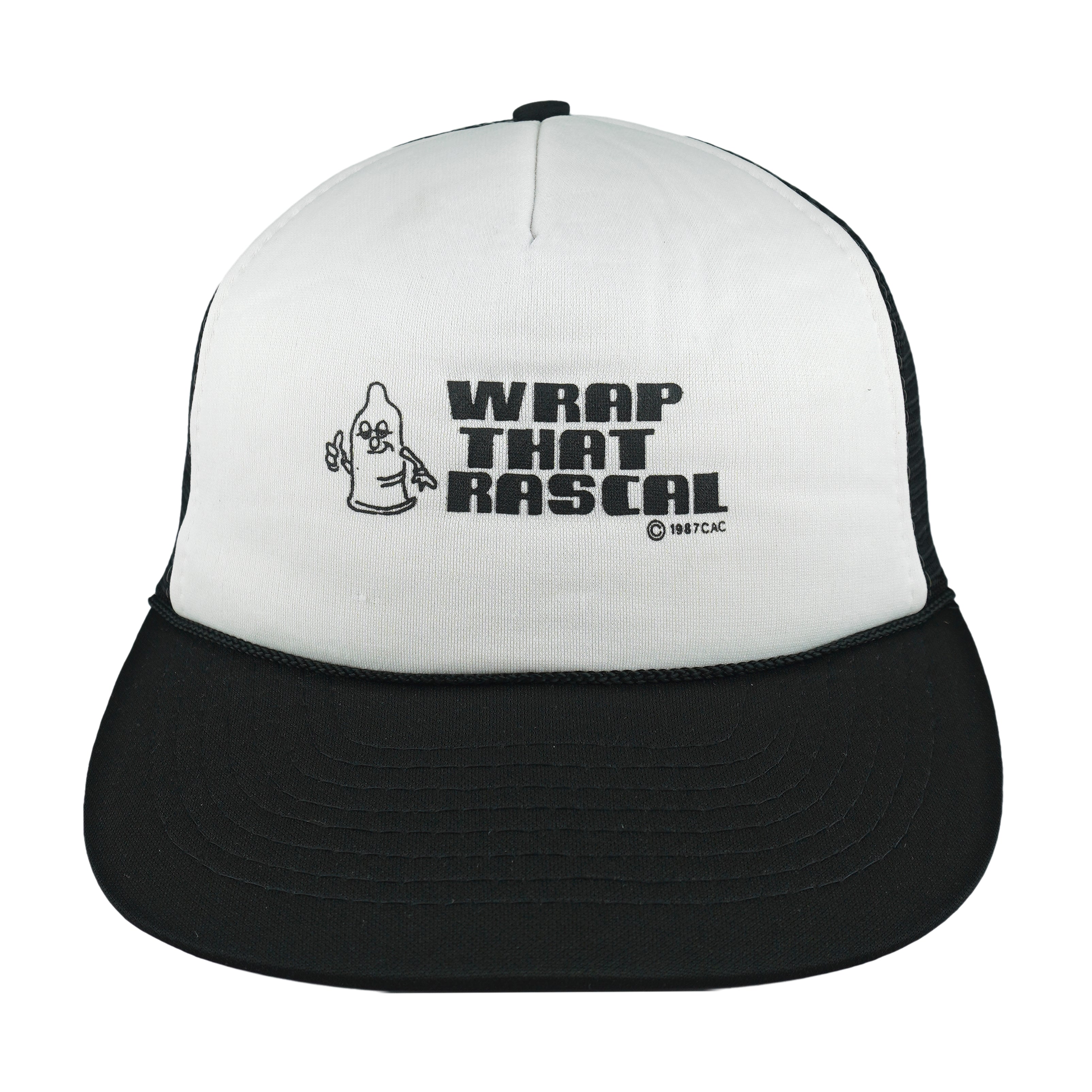 Vintage (Players) - Wrap That Rascal Trucker Snapback Hat 1987 OSFA Vintage Retro