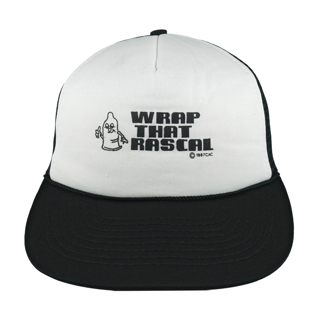 Vintage (Players) - Wrap That Rascal Trucker Snapback Hat 1987 OSFA Vintage Retro
