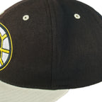 NHL (Twins) - Boston Bruins Embroidered Logo Snapback Hat 1990s OSFA Vintage Retro Hockey