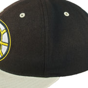 NHL (Twins) - Boston Bruins Embroidered Logo Snapback Hat 1990s OSFA Vintage Retro Hockey
