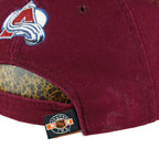 NHL (CCM) - Colorado Avalanche Hockey Embroidered Strapback Hat 1990s OSFA Vintage Retro Hockey