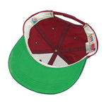 NBA (Sports Specialties) - Red & Green Seattle SuperSonics Snapback Hat 1990s OSFA Vintage Retro Basketball