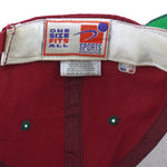 NBA (Sports Specialties) - Red & Green Seattle SuperSonics Snapback Hat 1990s OSFA Vintage Retro Basketball