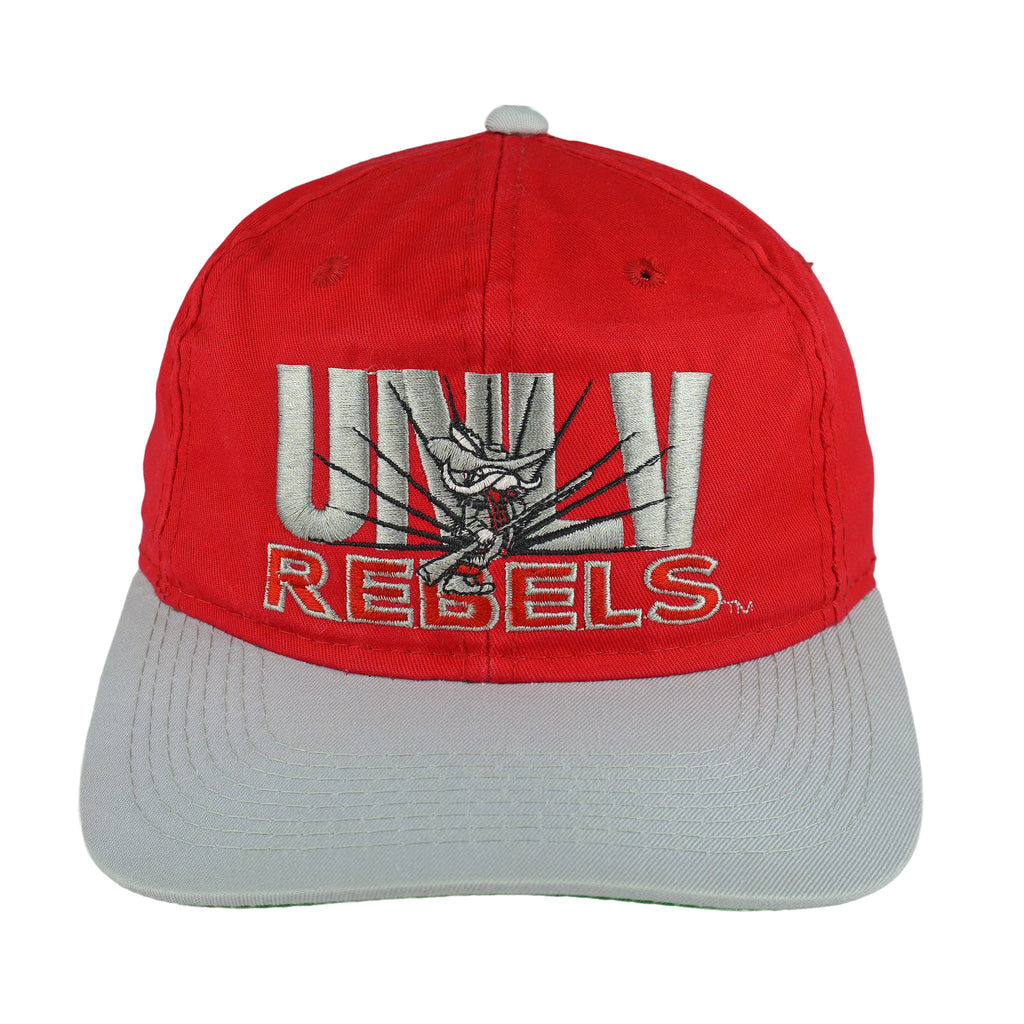 NCAA - UNLV Rebels Corduroy Embroidered Snapback Hat 1990s OSFA Vintage Retro