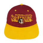 NCAA (Signatures) - Florida State Seminoles Embroidered Snapback Hat 1990s OSFA Vintage Retro