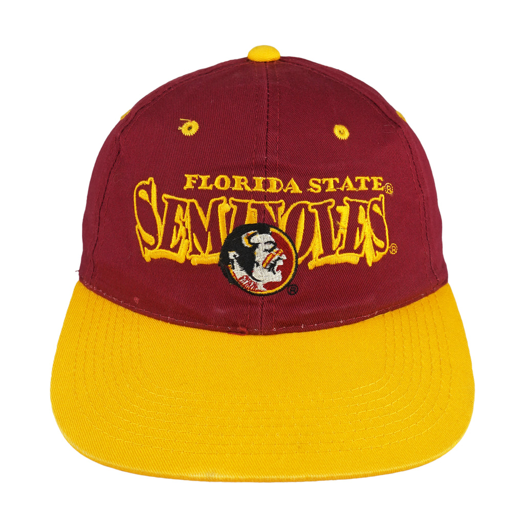 NCAA (Signatures) - Florida State Seminoles Embroidered Snapback Hat 1990s OSFA Vintage Retro