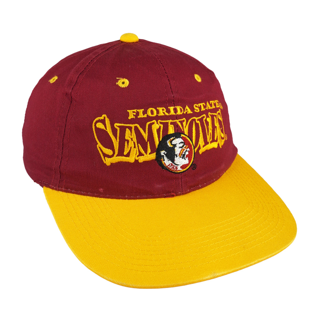 NCAA (Signatures) - Florida State Seminoles Embroidered Snapback Hat 1990s OSFA Vintage Retro